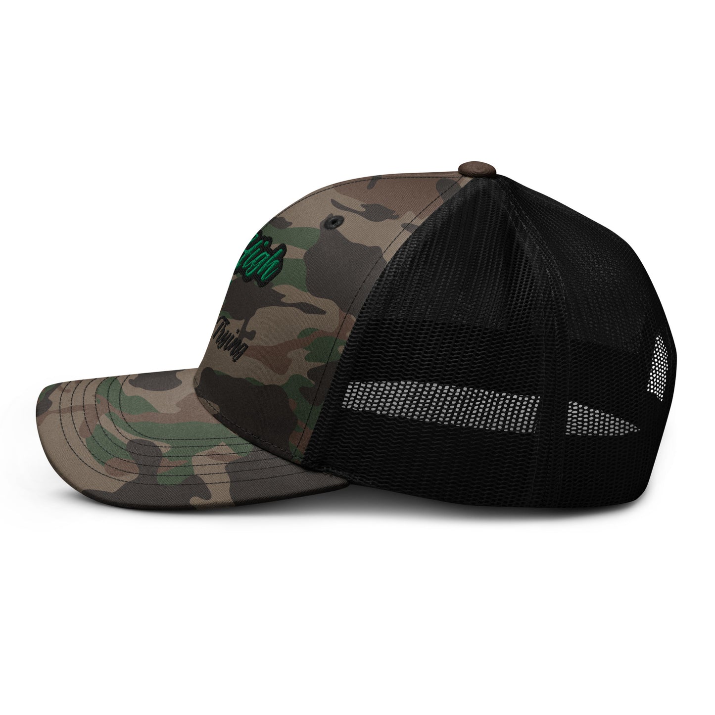 Fligh High or Stall Trying Camouflage Pilot Hat