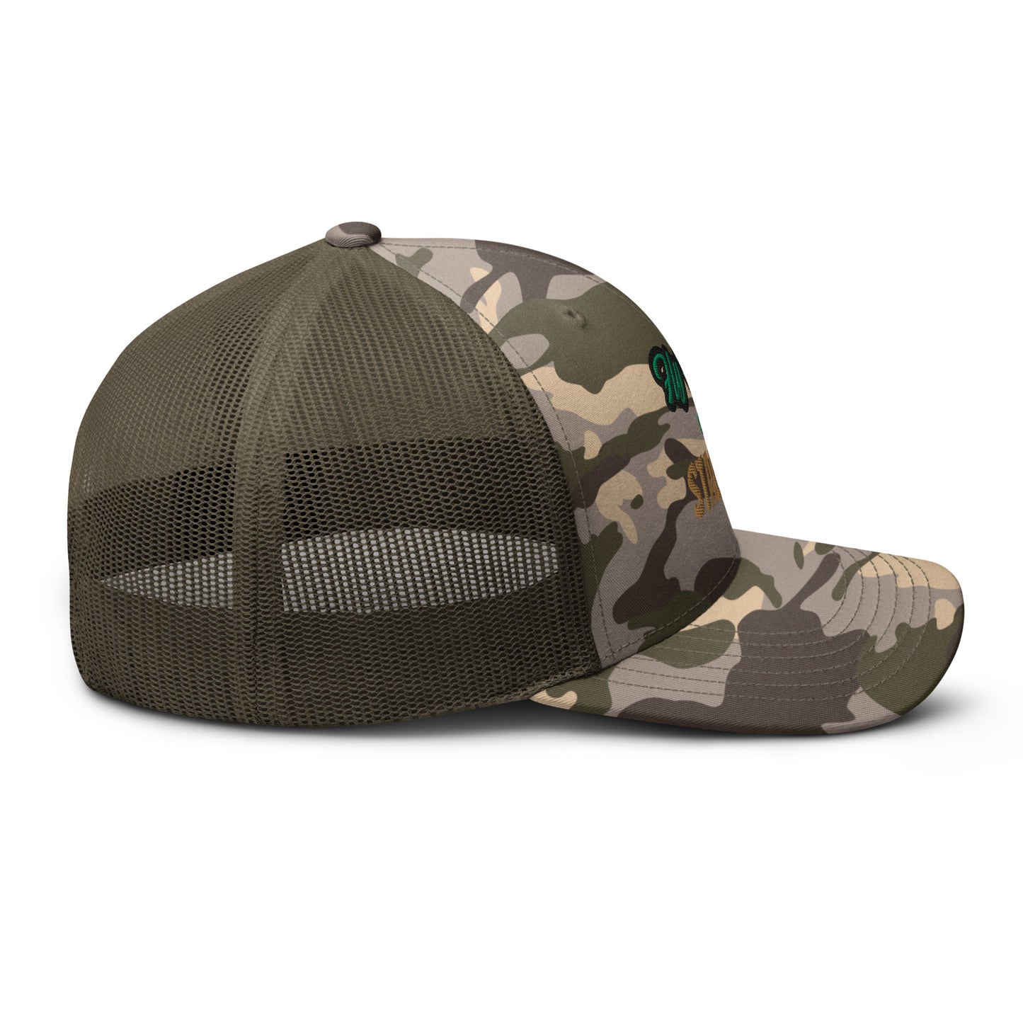 Fligh High or Stall Trying Camouflage Pilot Hat